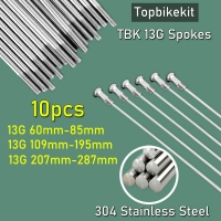 10 pcs 13G Stainless Steel Spoke with Nipple 60mm-287mm