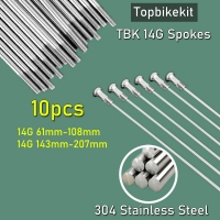 10 pcs 14G 304 Stainless Steel Spoke with Nipple 61mm-207mm