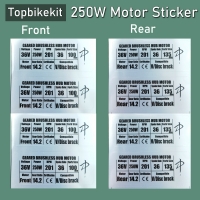 4pcs Ebike 36V250W Motor Waterproof Sticker